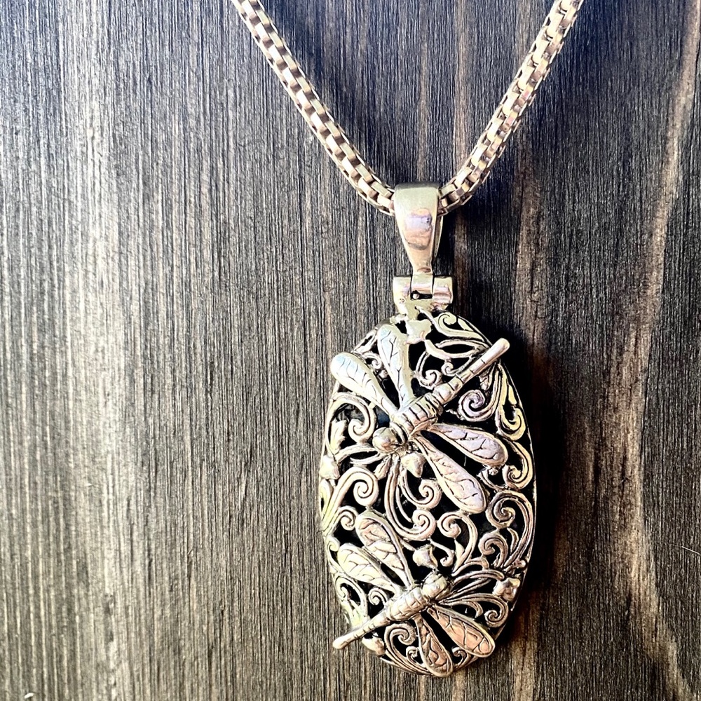 NEW 925 Sterling Silver Dragonfly Pendant